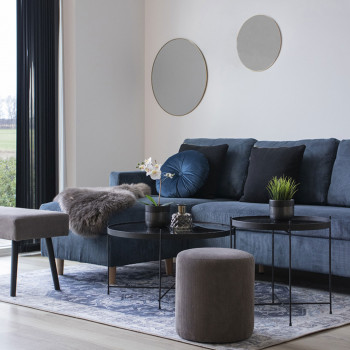 Jersey - Miroir rond en métal ø60cm