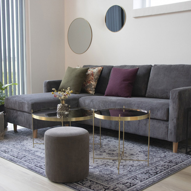 Jersey - Miroir rond en métal ø60cm