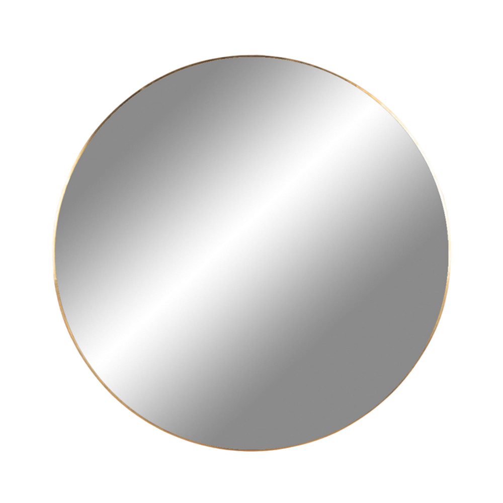 Jersey - Miroir rond en métal ø80cm - Couleur - Laiton
