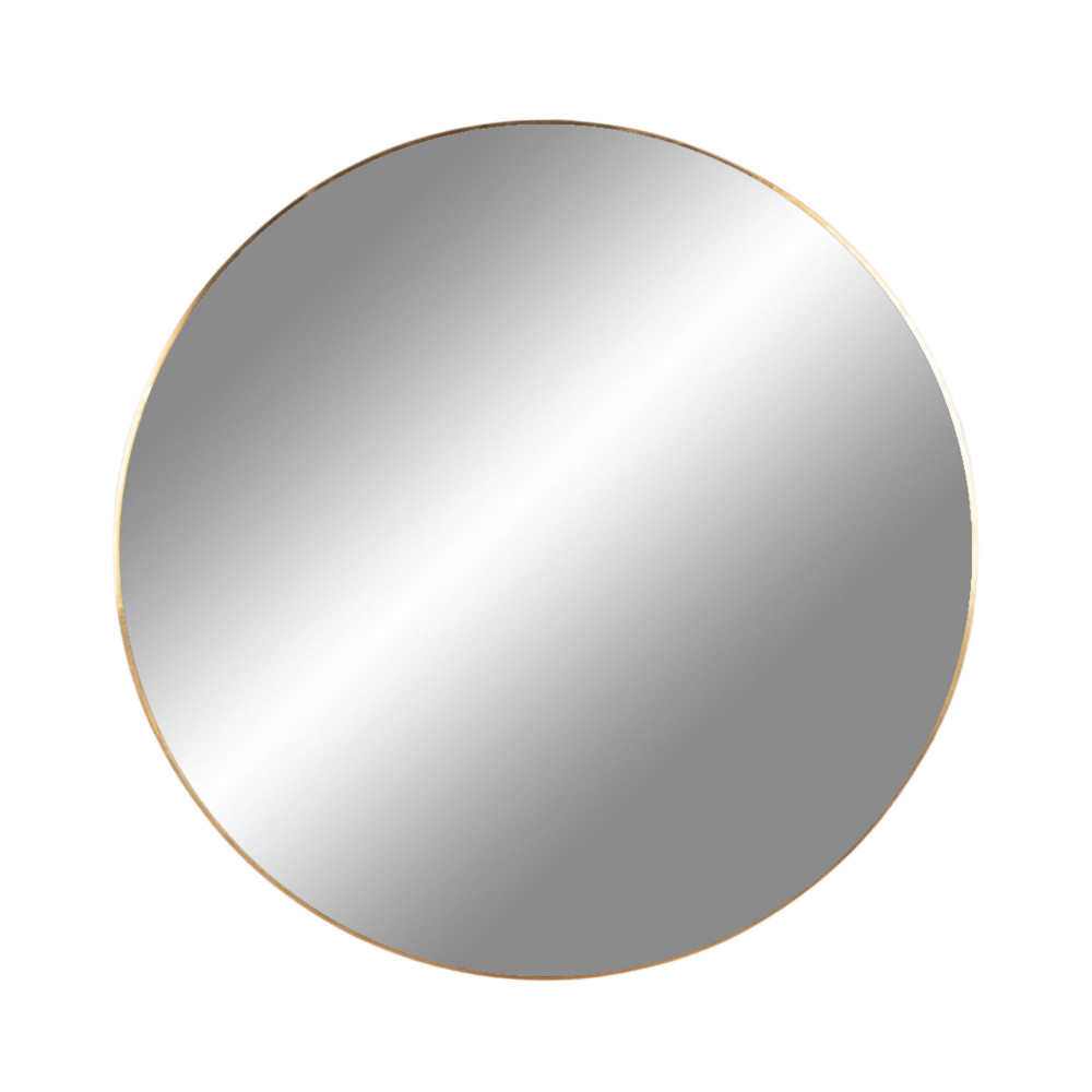 Jersey - Miroir rond en métal ø100cm - Couleur - Laiton