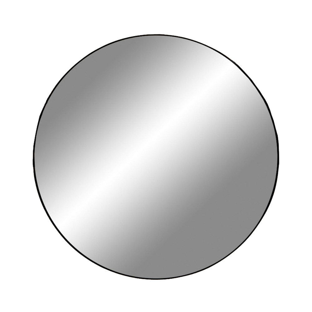 Jersey - Miroir rond en métal ø100cm - Couleur - Noir
