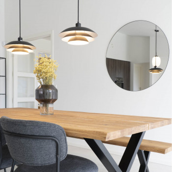 Jersey - Miroir rond en métal ø100cm