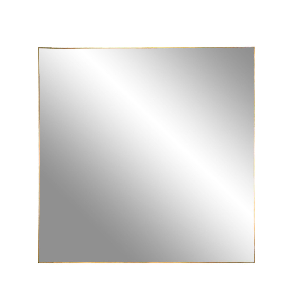 Jersey - Miroir carré en métal 60x60cm - Couleur - Laiton
