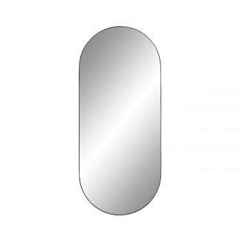 Jersey - Miroir ovale en métal 35x80cm