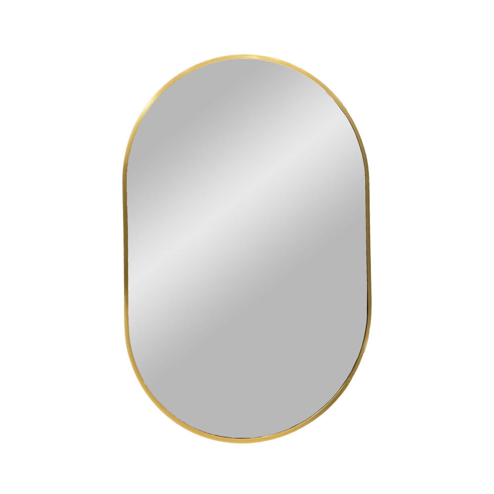 Madrid - Miroir ovale en métal 50x80cm - Couleur - Laiton