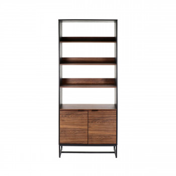 Parigi - Bibliothèque en bois et métal H200cm