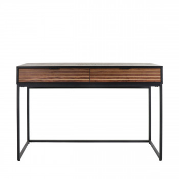 Parigi - Console en bois et métal 2 tiroirs L120cm