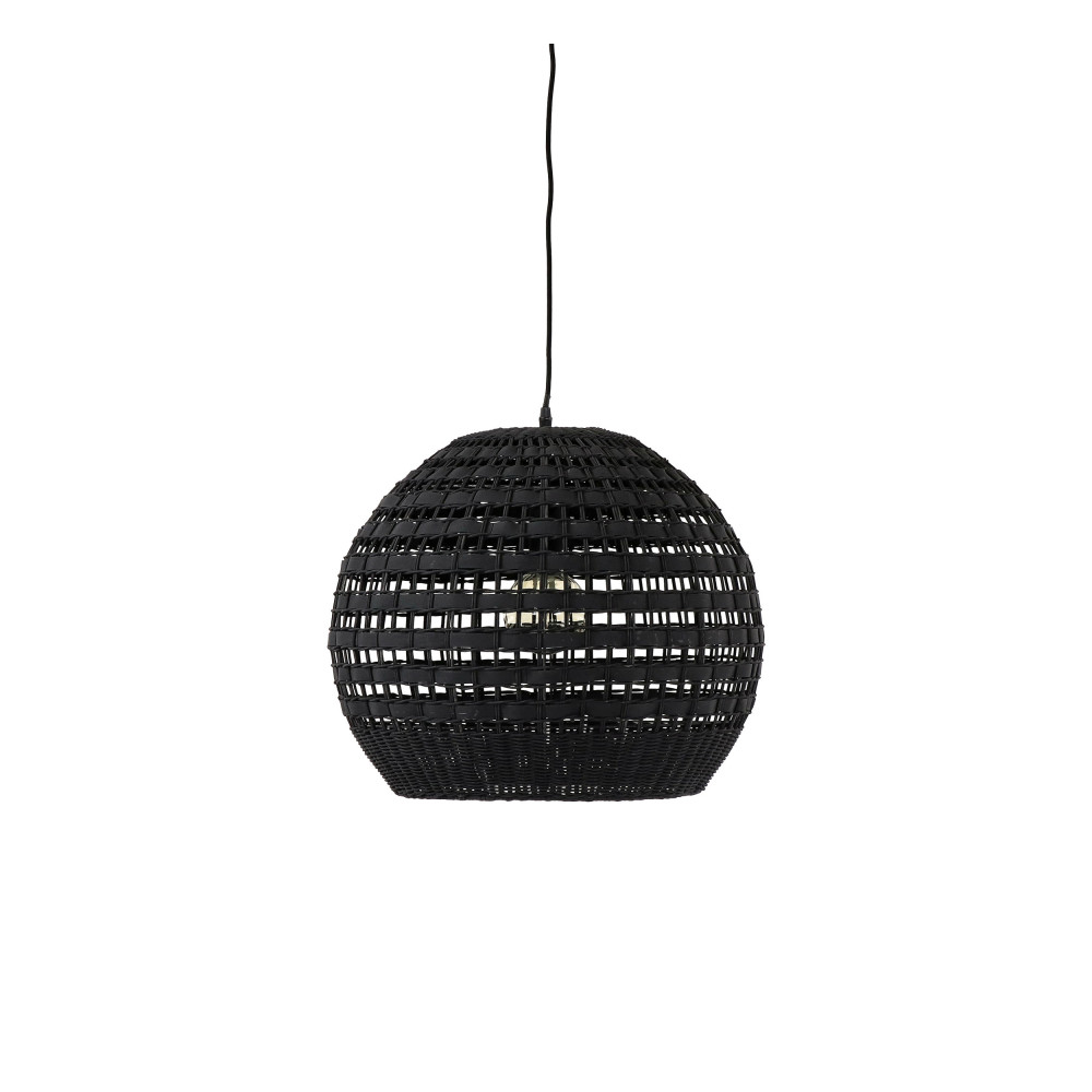 rota - suspension en rotin ø49cm - couleur - noir