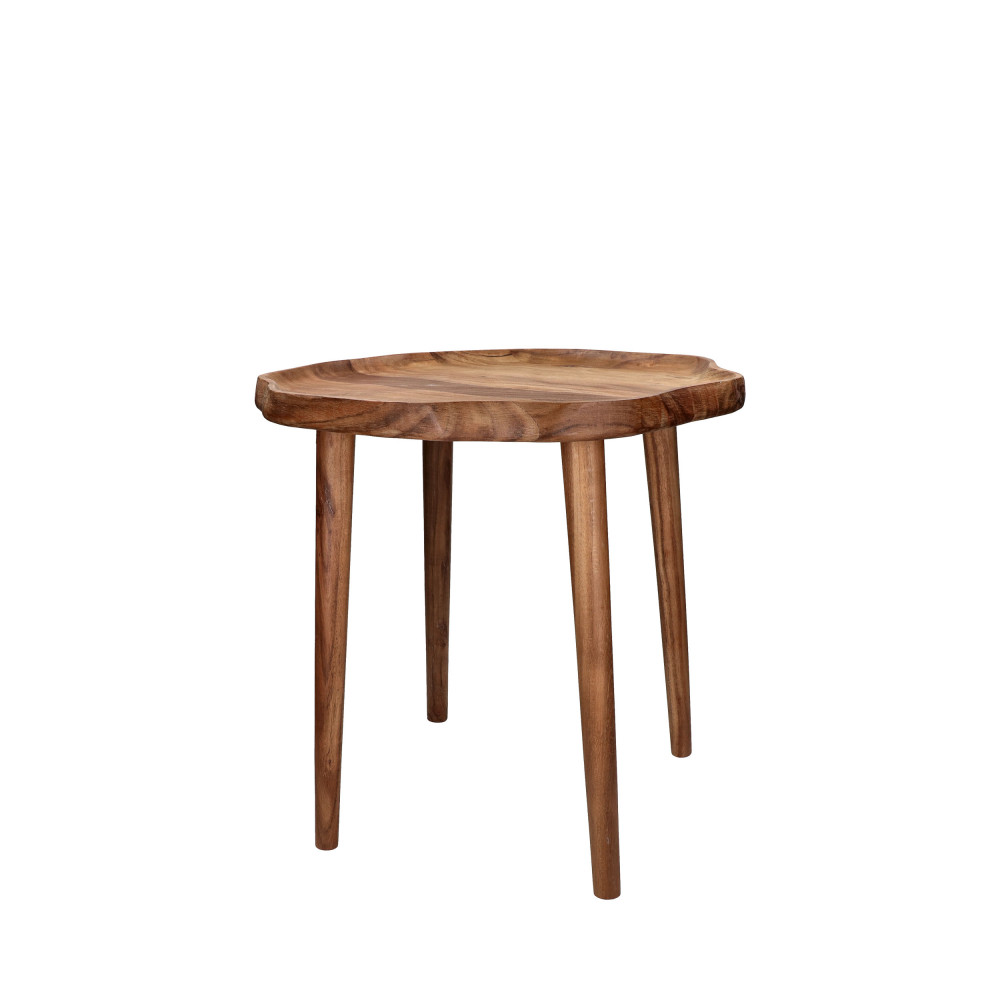 Artemis - Table d'appoint en bois de forme organique H46cm - Couleur - Bois