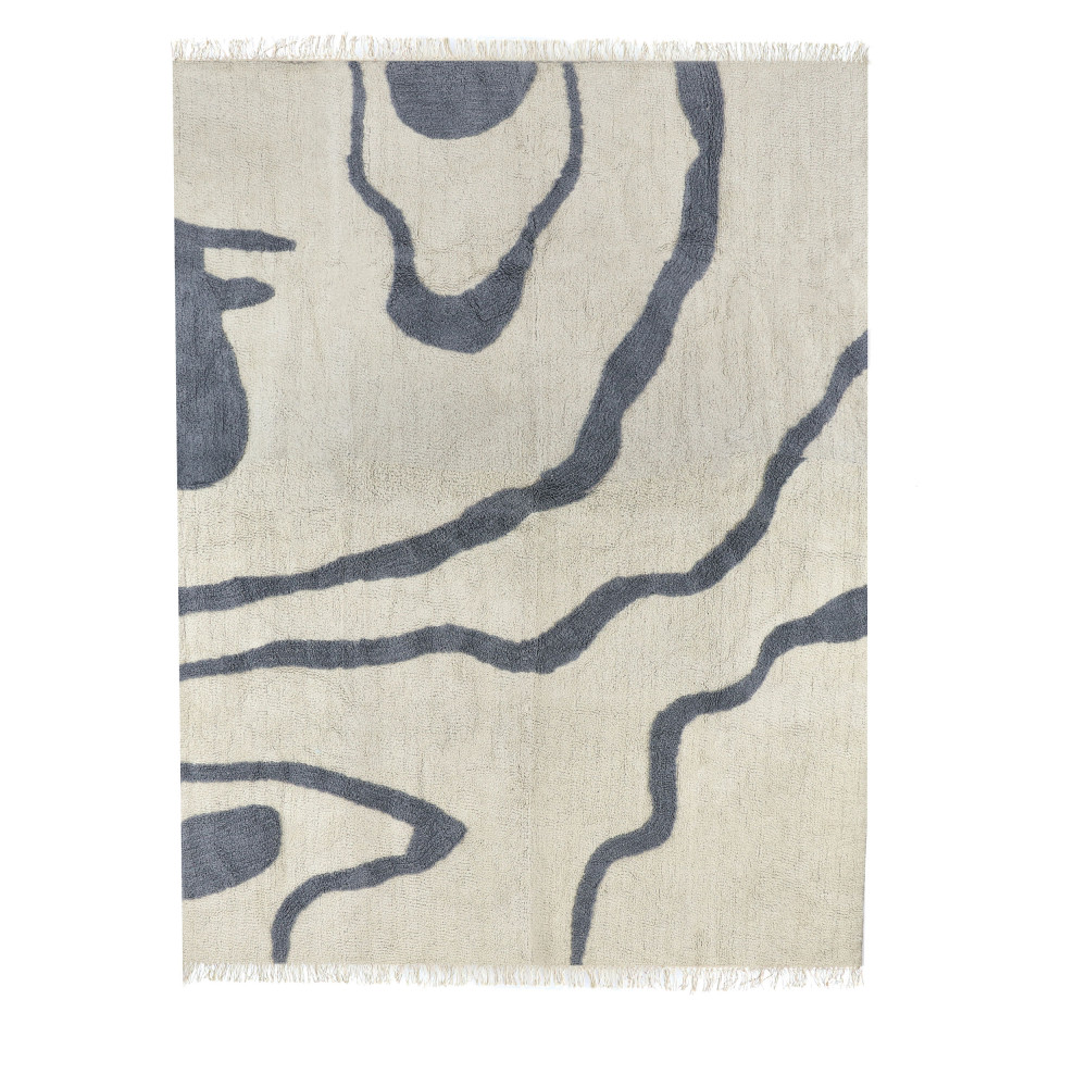 Suave - Tapis avec formes organiques écru - Couleur - Ecru, Dimensions - 240x180 cm