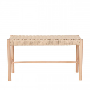 Abano - Banc en bois et corde tressée L80cm