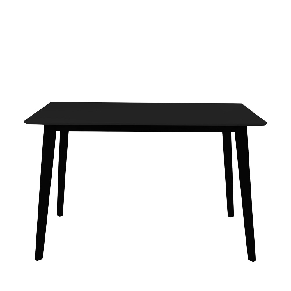 Vojens - Table à manger en bois 120x70cm - Couleur - Noir