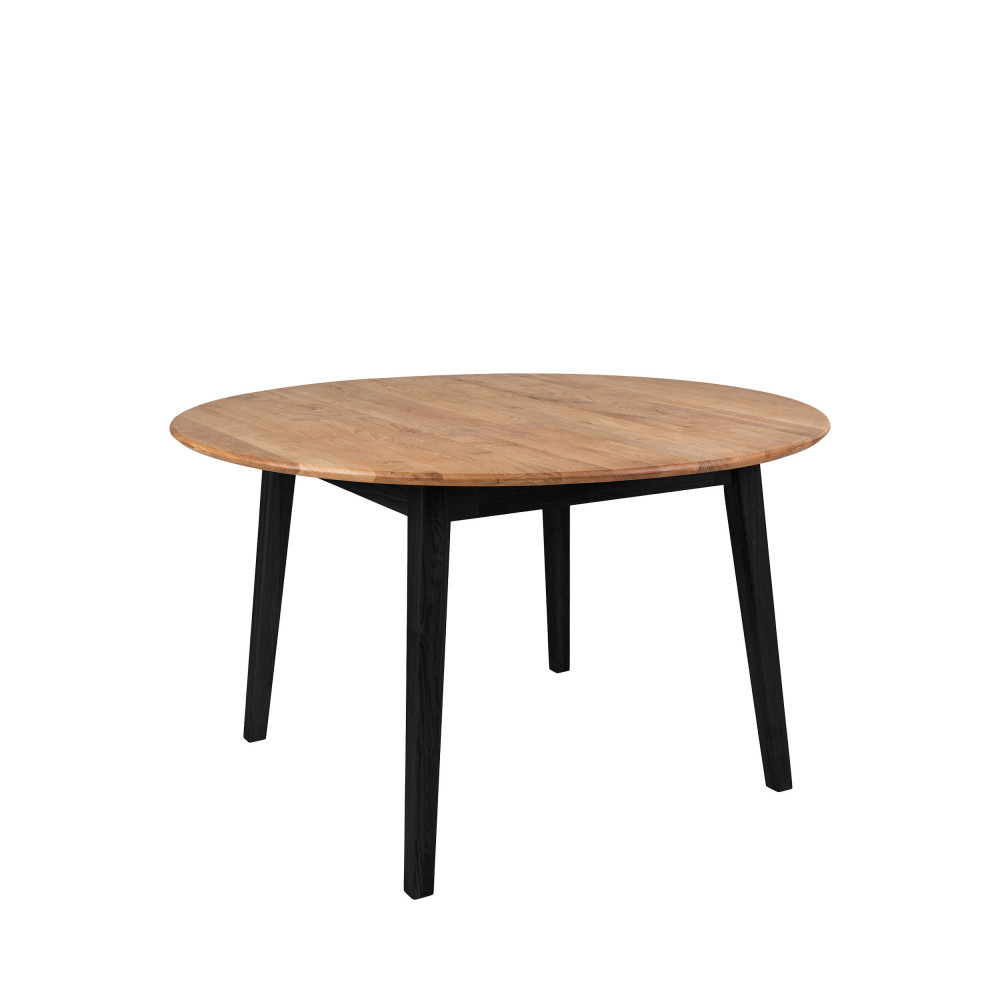 Marseille - Table à manger ronde en bois Ø140cm - Couleur - Bois clair / noir