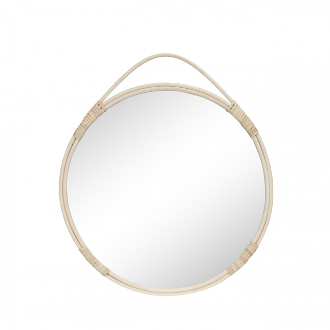 Malo - Miroir rond en rotin Ø50 cm