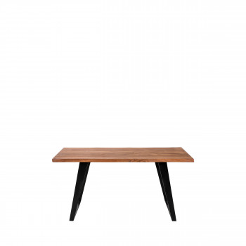 Àsele - Table à manger en bois et métal 160x90cm