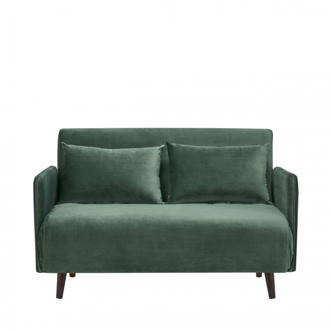 Belushi - Canapé convertible 2 places en velours