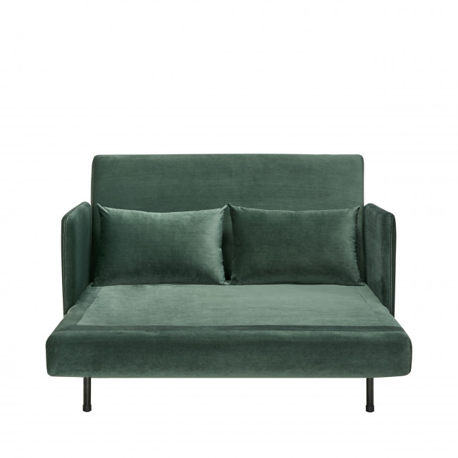 Belushi - Canapé convertible 2 places en velours