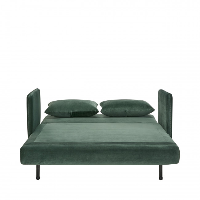 Belushi - Canapé convertible 2 places en velours