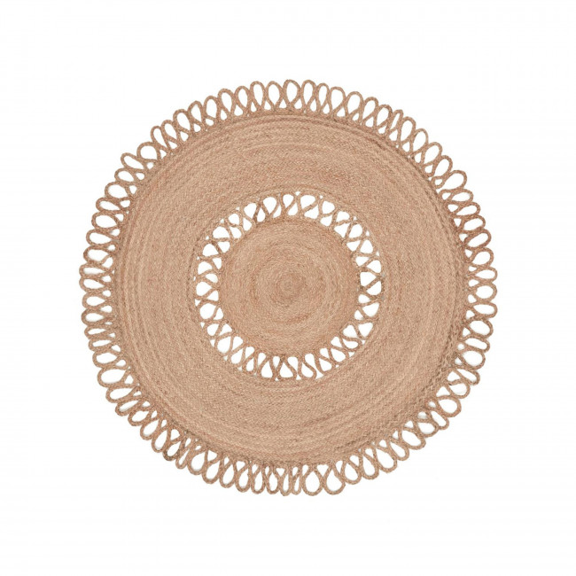 Vicenza - Tapis rond 100% jute naturel