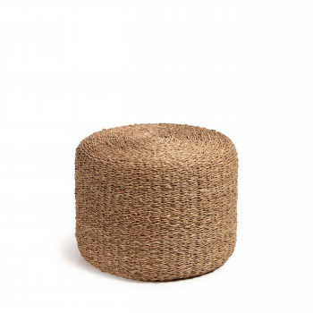 Someina - Pouf rond en fibres naturelles ø40cm