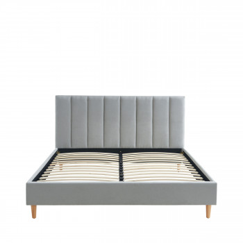 Billie - Lit matelassé en tissu 160x200cm