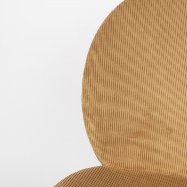 Bonnet - Lot de 2 chaises en velours côtelé et métal