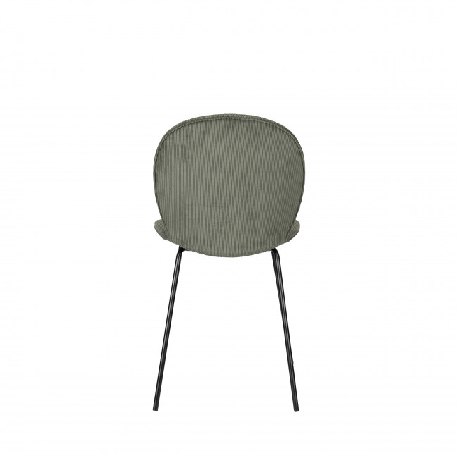 Bonnet - Lot de 2 chaises en velours côtelé et métal