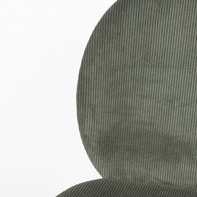 Bonnet - Lot de 2 chaises en velours côtelé et métal