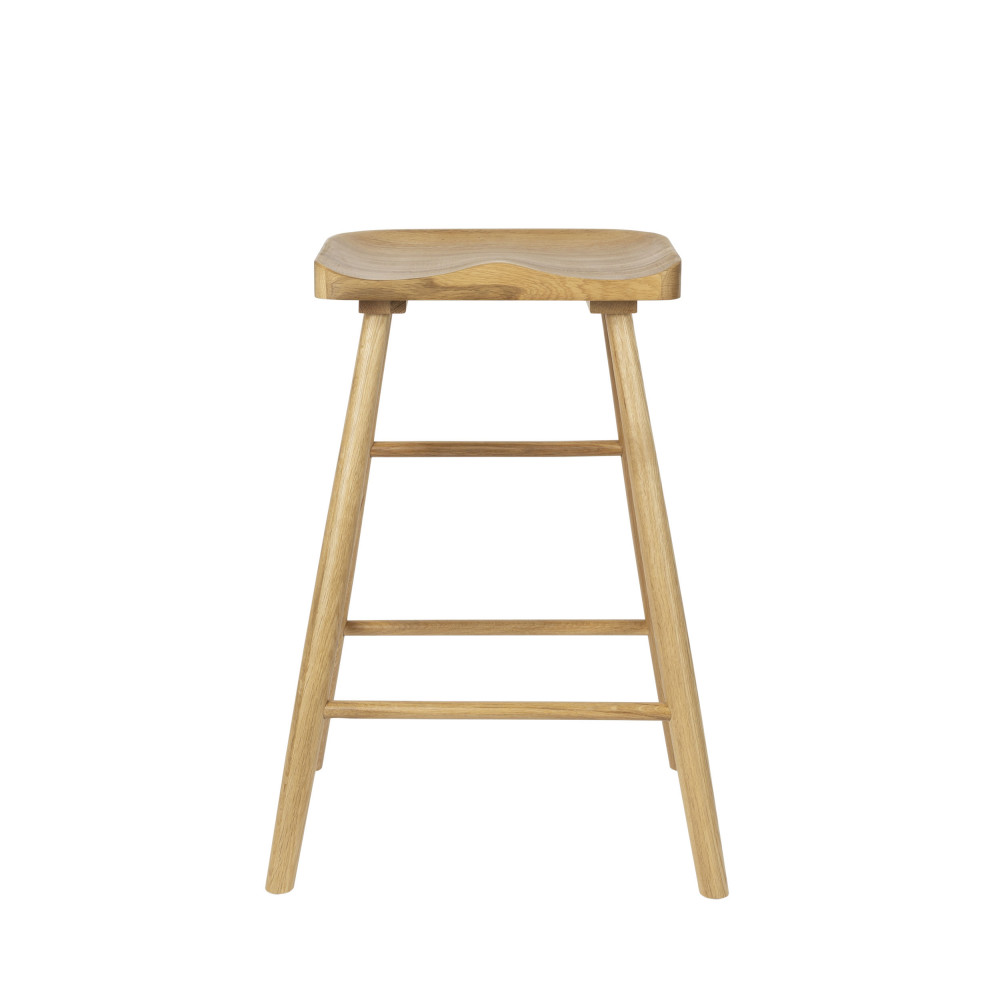 vander - tabouret de bar en bois 65,5cm - couleur - bois clair