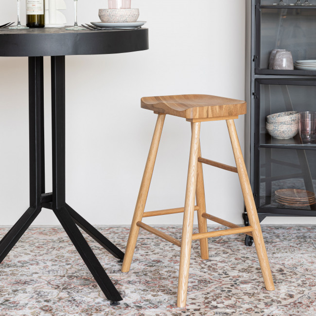 Vander - Tabouret de bar en bois 65,5cm