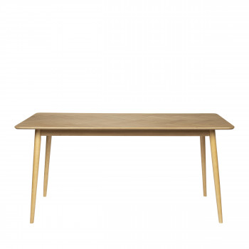 Fabio - Table à manger en bois 160x80cm