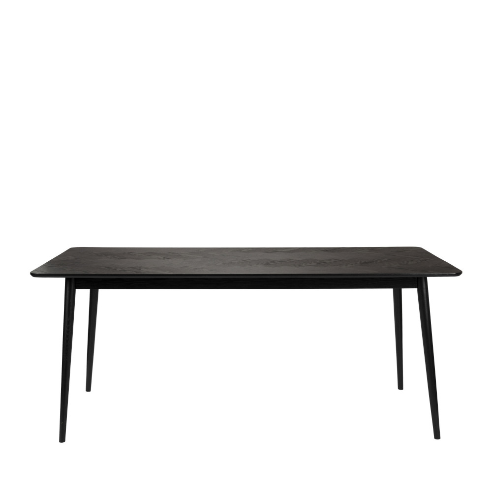 fabio - table à manger en bois 180x90cm - couleur - noir