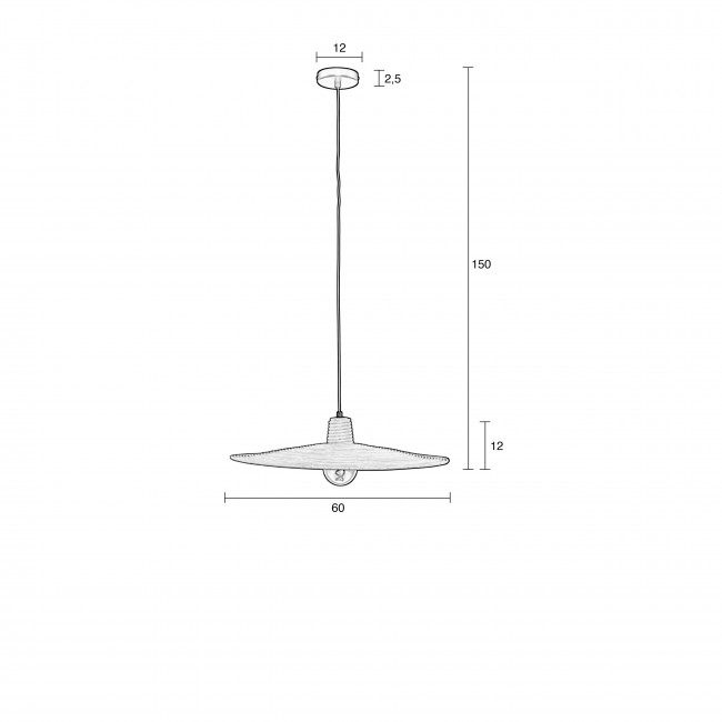 Balance - Suspension en rotin ø60cm