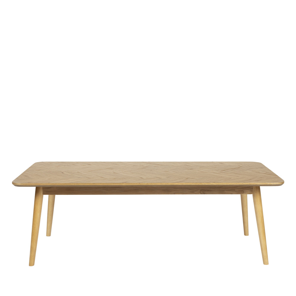 fabio - table basse en bois 120x60cm - couleur - bois clair