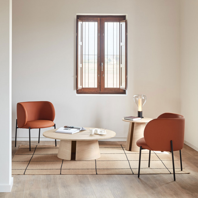 Cep - Table basse ronde en bois ø110cm