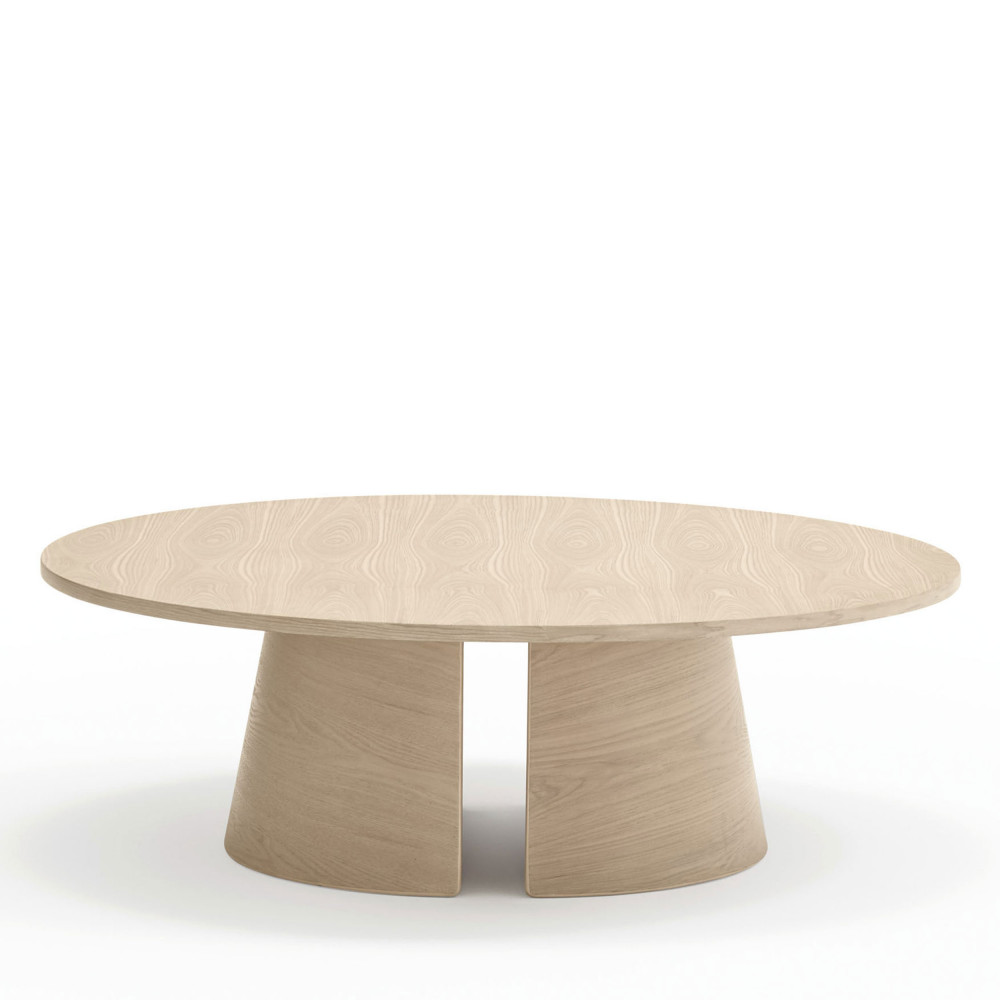 Cep - Table basse ronde en bois ø110cm - Couleur - Bois blanchi