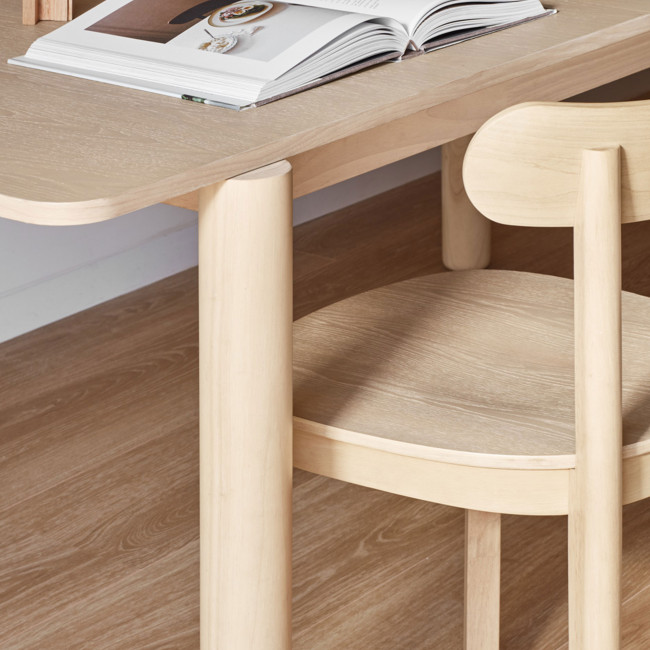 Atlas - Table à manger extensible en bois 200-160 x 95cm