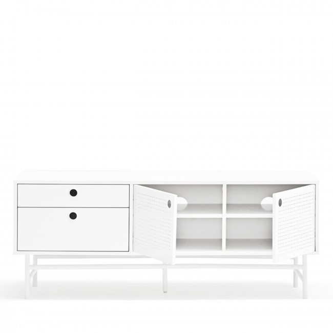 Punto - Buffet en bois 2 portes 2 tirroirs L140cm