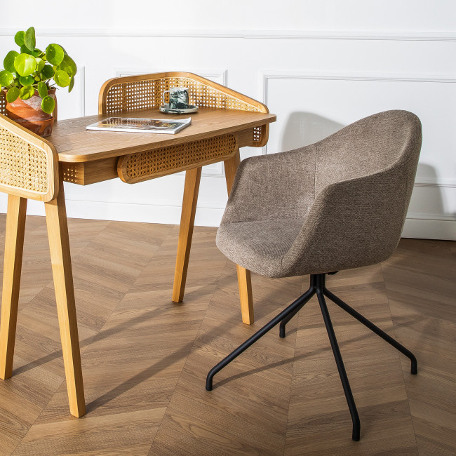 Kooij - Chaise de bureau en tissu et métal
