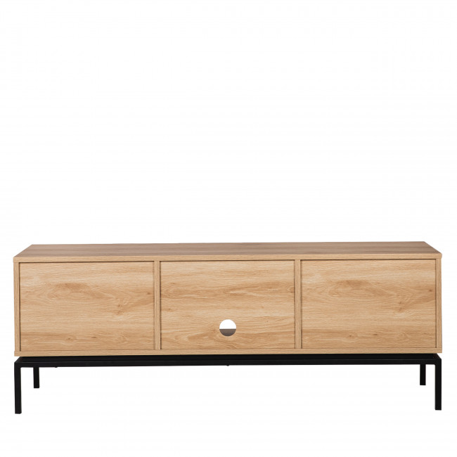 Krokom - Meuble TV 2 portes en bois et métal L150cm