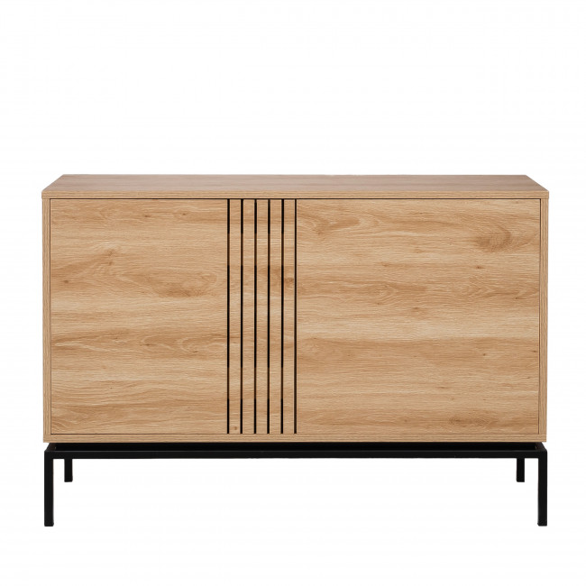 Krokom - Buffet 2 portes en bois et métal L120cm