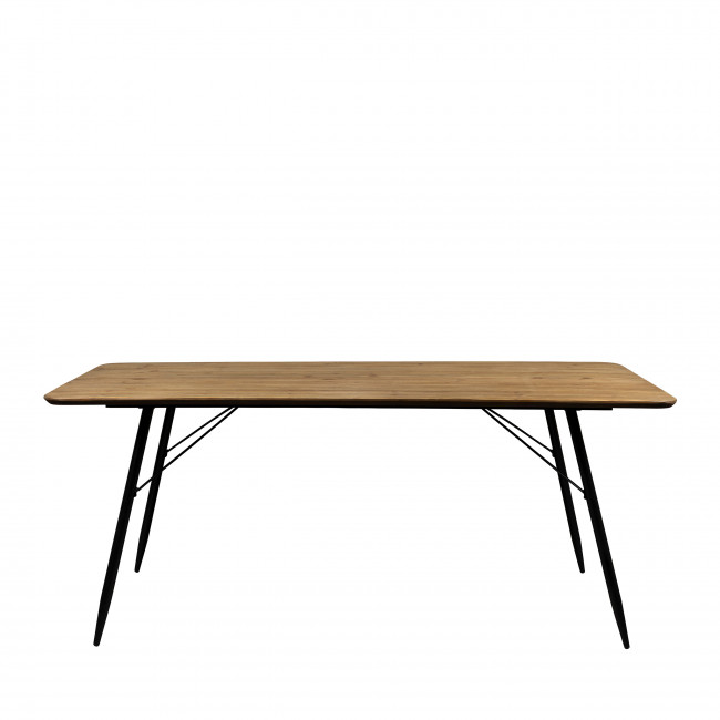 Roger - Table à manger en bois et métal 200x90cm