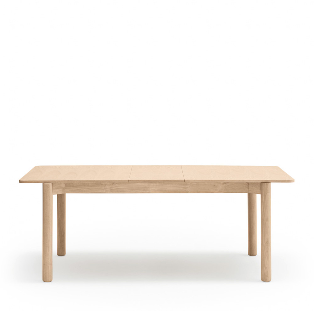 Atlas - Table à manger extensible en bois 200-160 x 95cm - Couleur - Bois clair