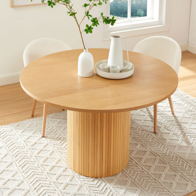 Mati - Table à manger ronde en bois ø120cm