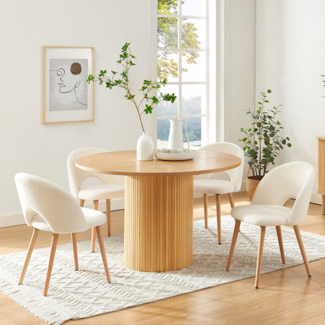 Mati - Table à manger ronde en bois ø120cm