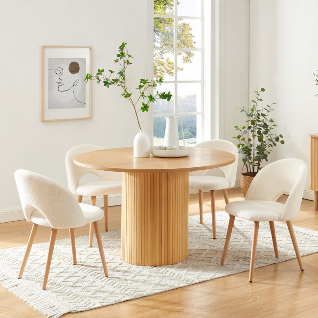Mati - Table à manger ronde en bois ø120cm