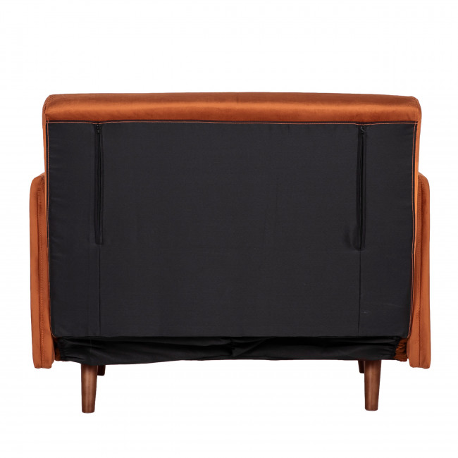 Belushi - Fauteuil convertible en velours