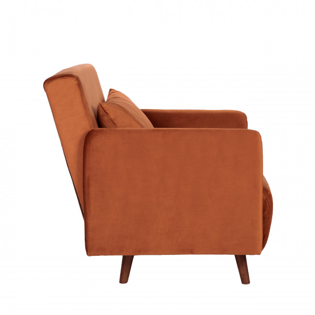 Belushi - Fauteuil convertible en velours