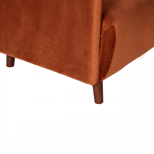 Belushi - Fauteuil convertible en velours