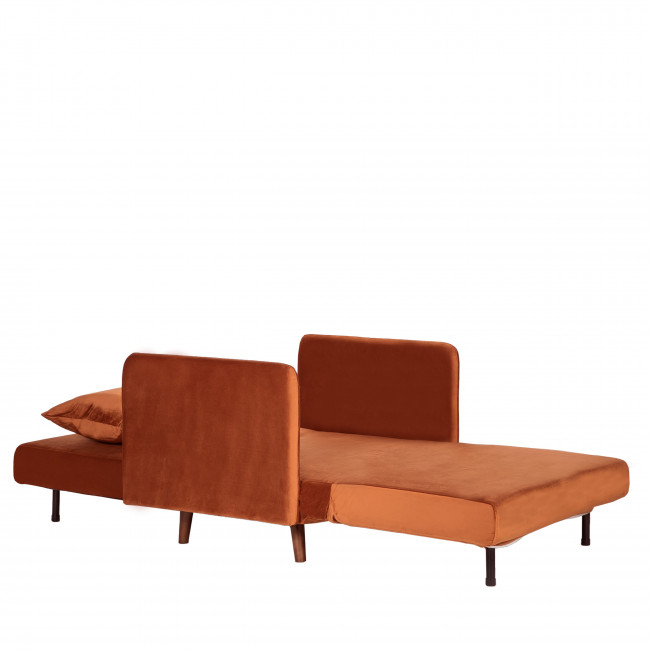 Belushi - Fauteuil convertible en velours